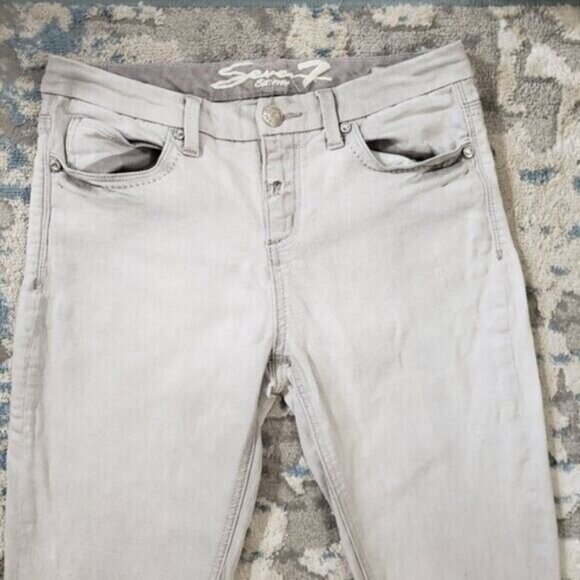 Seven7 Jeans High Rise Skinny Women's Light Grey Wash Size 28 - Picture 2 of 11